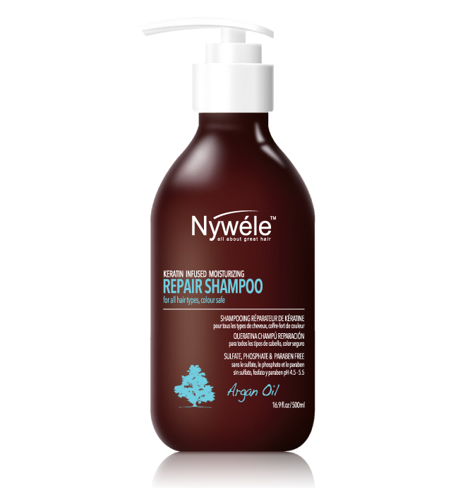 Nywele Keratin Infused  Moisturizing Repair Shampoo 500ml (16.9oz)